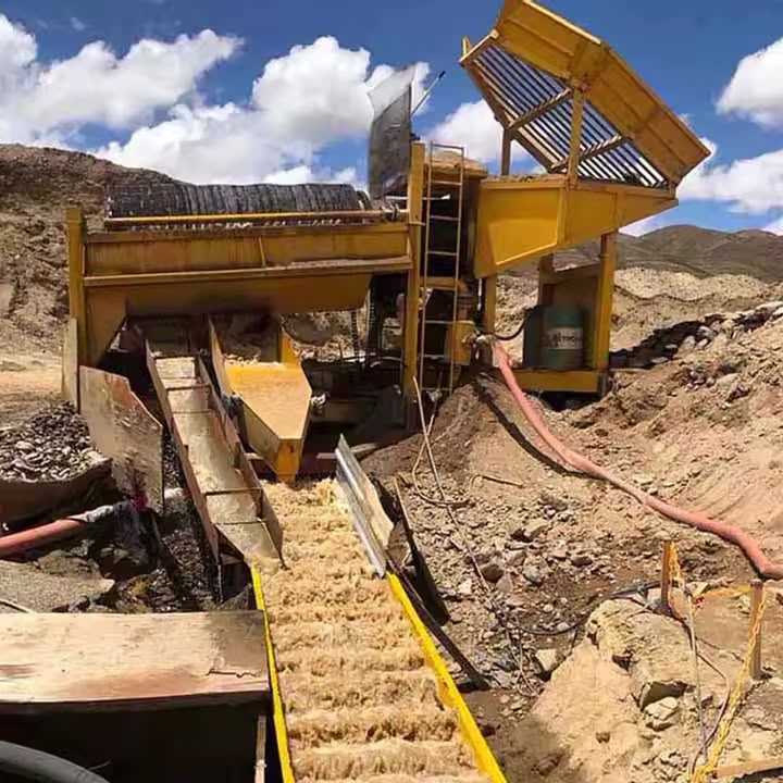 Mining equipment moving ore during the week gold broke out to $4,343 an ounce